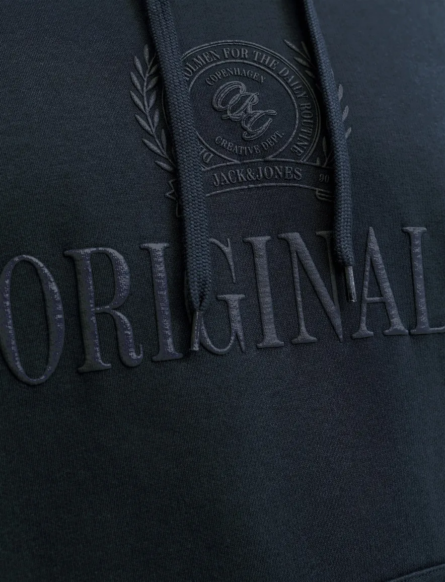 Jack & Jones Regular Fit hoodie donkerblauw