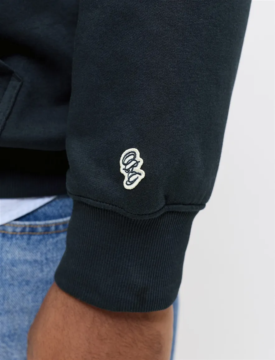 Donkerblauwe hoodie Jack & Jones Regular Fit