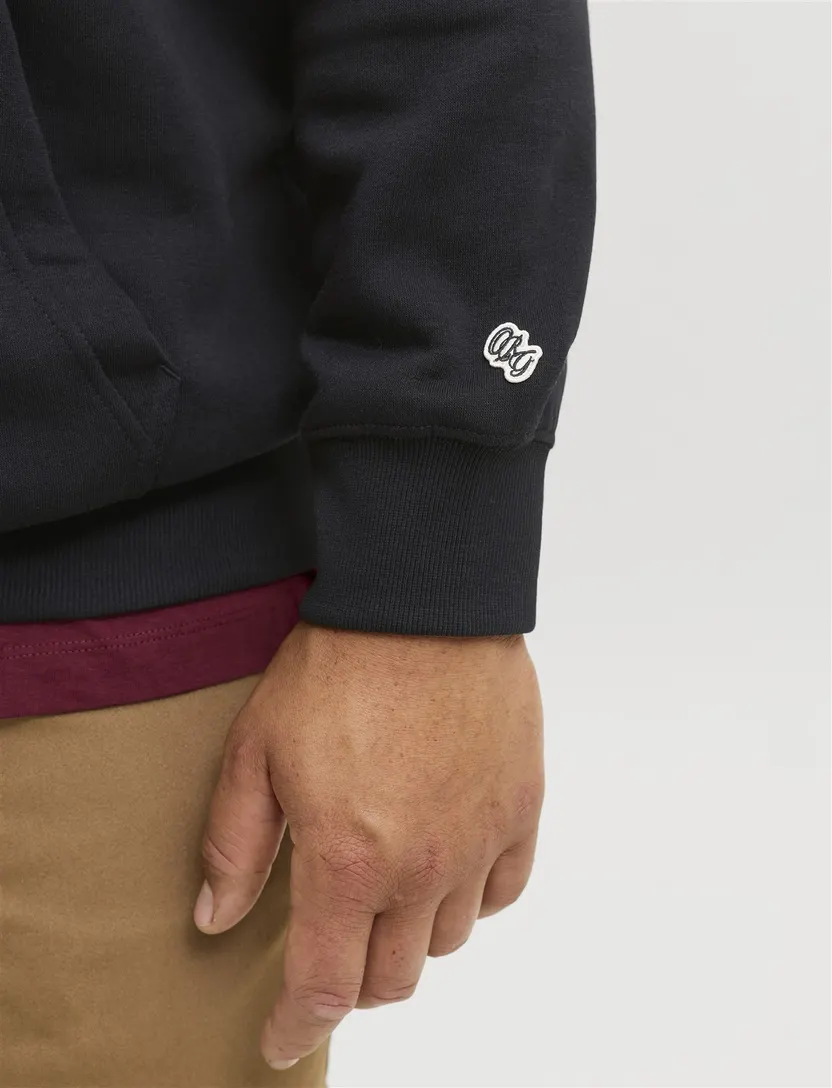 Hoodie Jack & Jones Regular Fit zwart