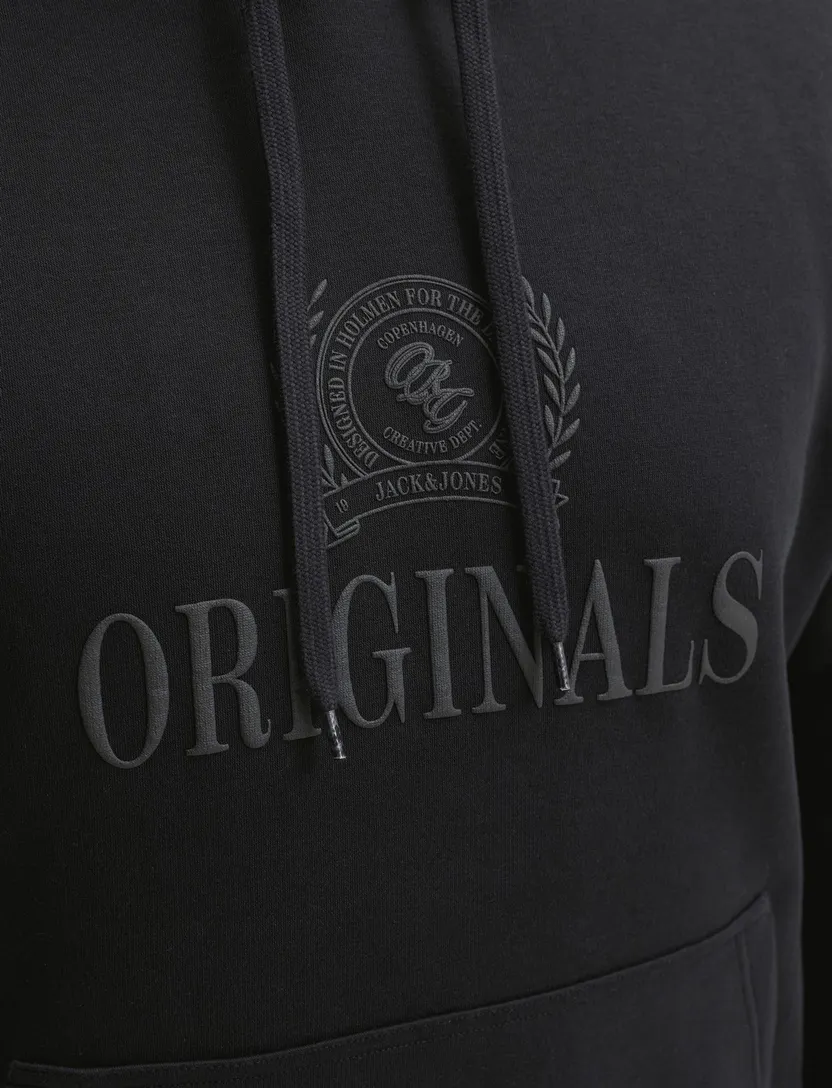 Hoodie Jack & Jones Regular Fit zwart
