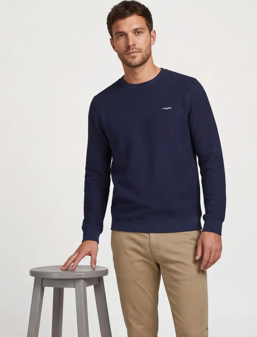Trui Jack & Jones Regular Fit donkerblauw