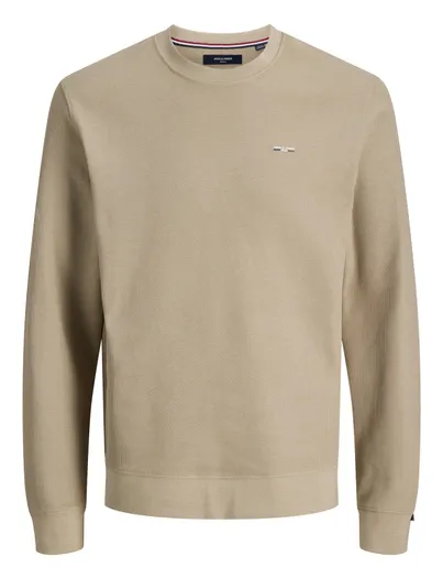 Jack & Jones Jack & Jones Regular Fit trui ronde hals beige