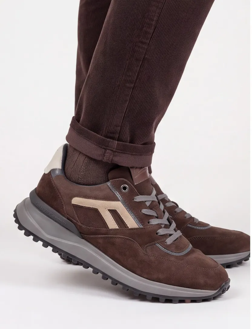 Schoenen Floris van Bommel Noppi bruin suede