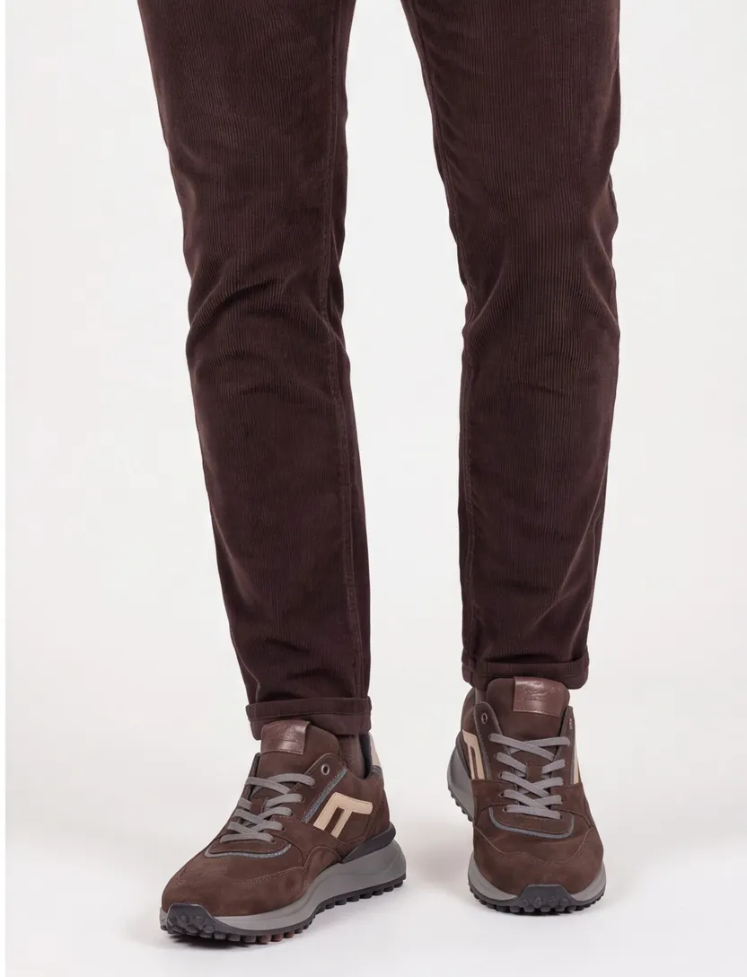 Schoenen Floris van Bommel Noppi bruin suede