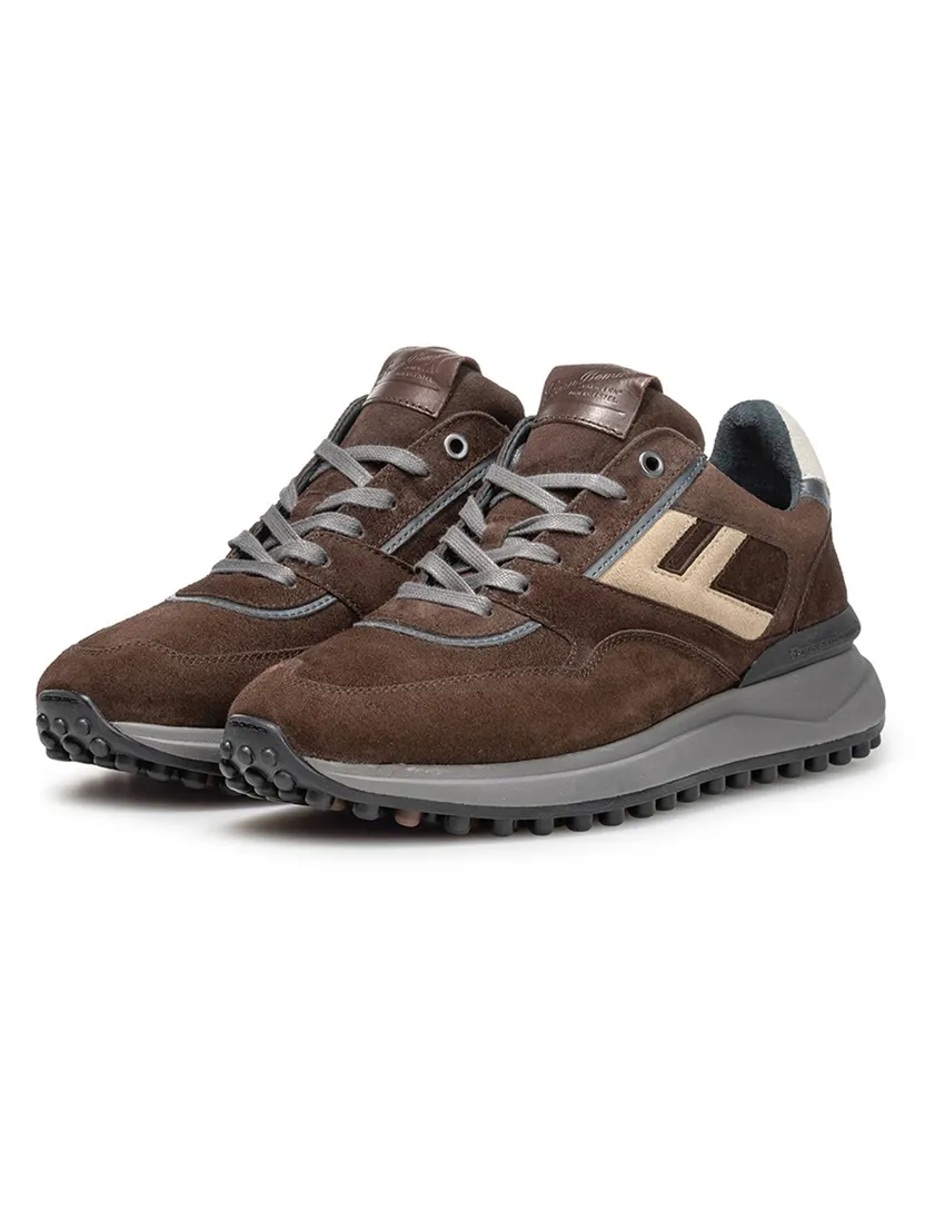 Schoenen Floris van Bommel Noppi bruin suede