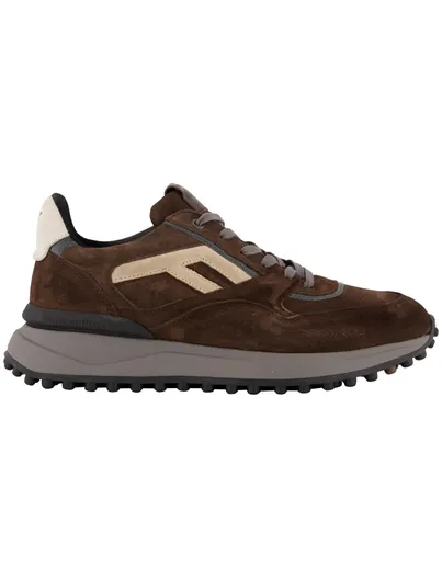 Floris van Bommel Floris van Bommel Noppi sneakers bruin suede