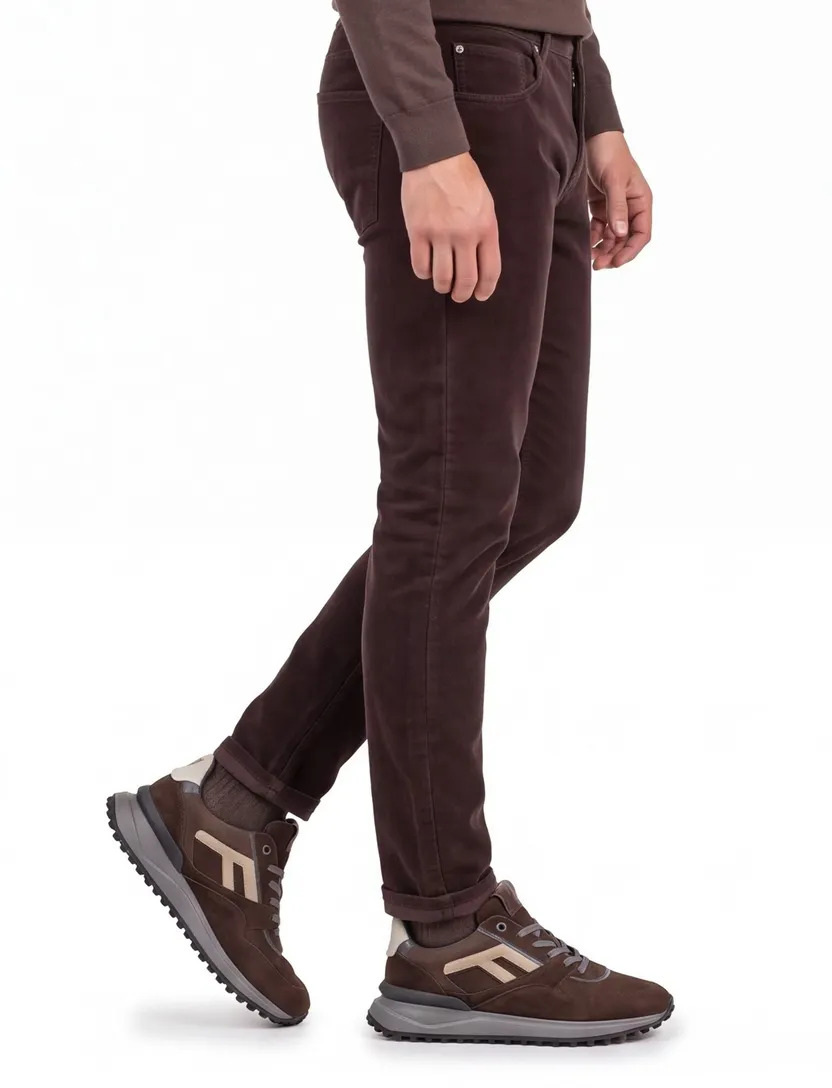 Schoenen Floris van Bommel Noppi bruin suede