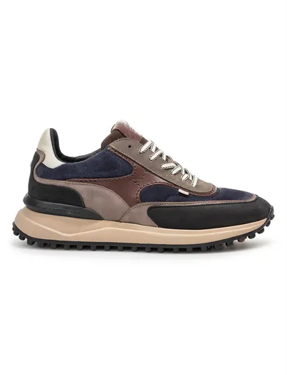 Floris van Bommel Schoenen Floris van Bommel Noppi blauw suede sneakers