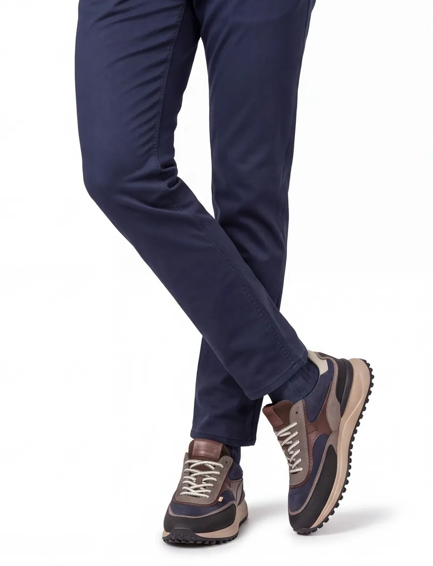 Floris van Bommel Noppi sneakers blauw suede