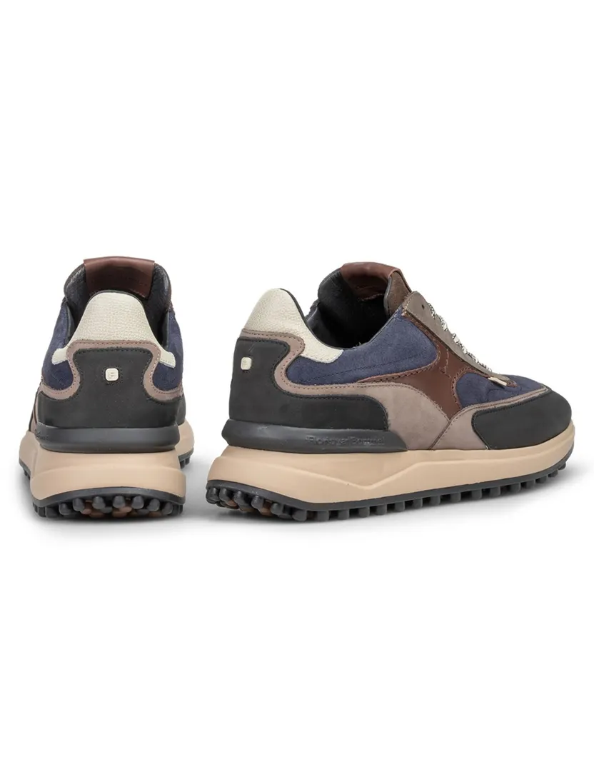 Schoenen Floris van Bommel Noppi blauw suede sneakers