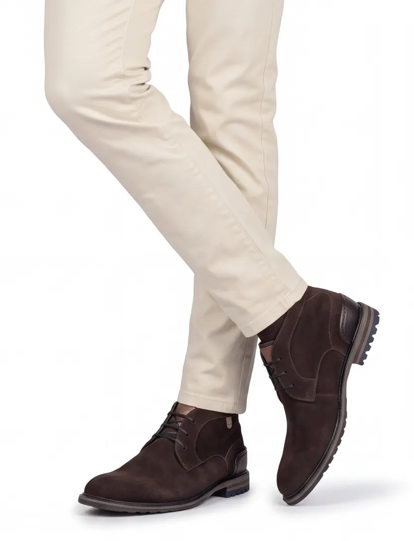 Nette schoenen Floris van Bommel bruin suede