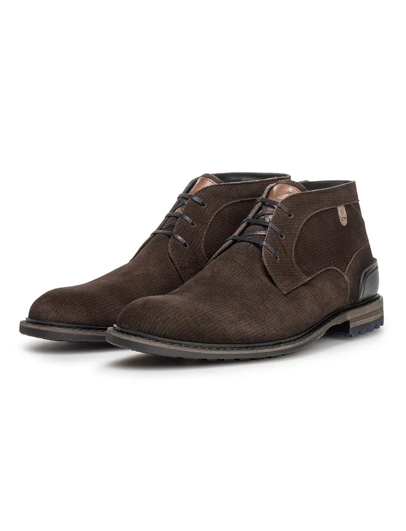 Nette schoenen Floris van Bommel bruin suede
