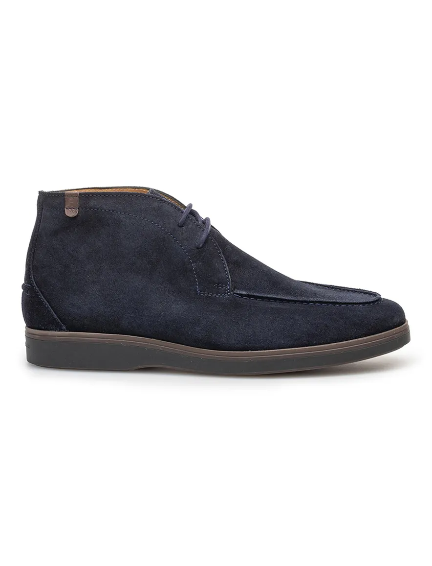 Floris van Bommel boots donkerblauw suede