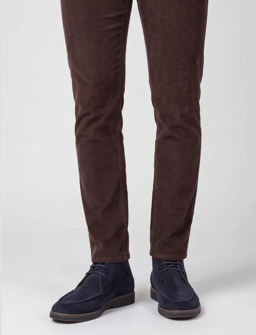 Schoenen Floris van Bommel donkerblauw suede boots