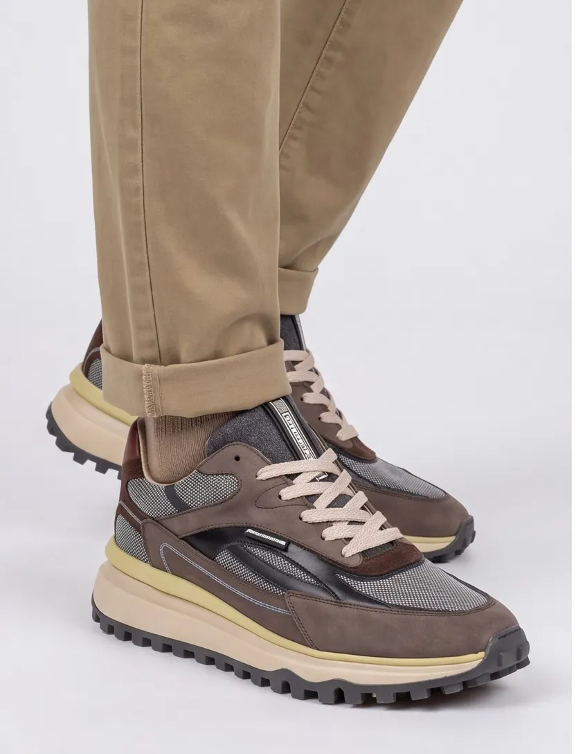 Schoenen Floris van Bommel bruin SFM-10172-34-02-Taupe