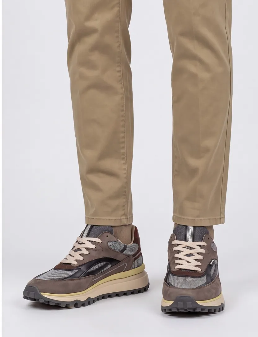 Schoenen Floris van Bommel bruin SFM-10172-34-02-Taupe