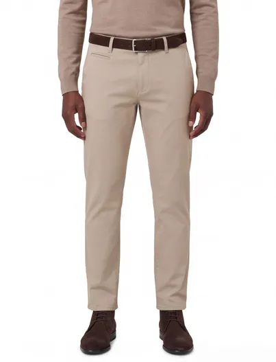 Brax Broeken Brax Fabio beige wijde fit