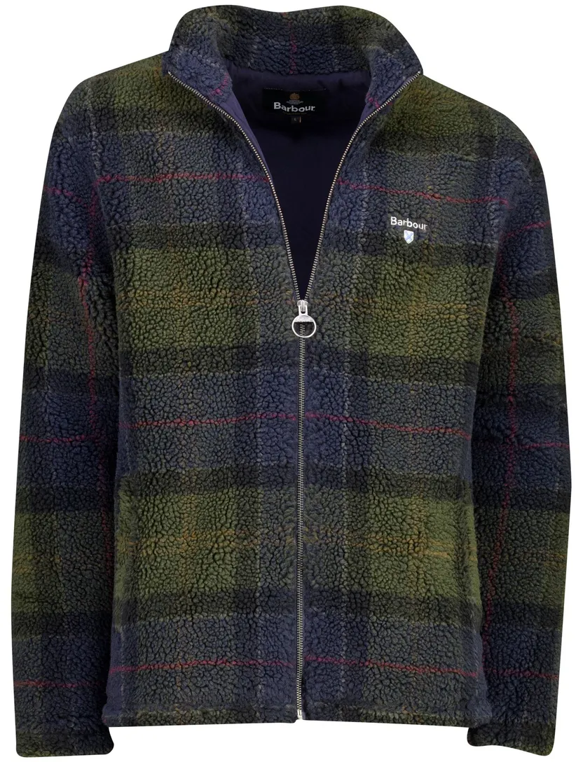Vest Barbour groen fleece