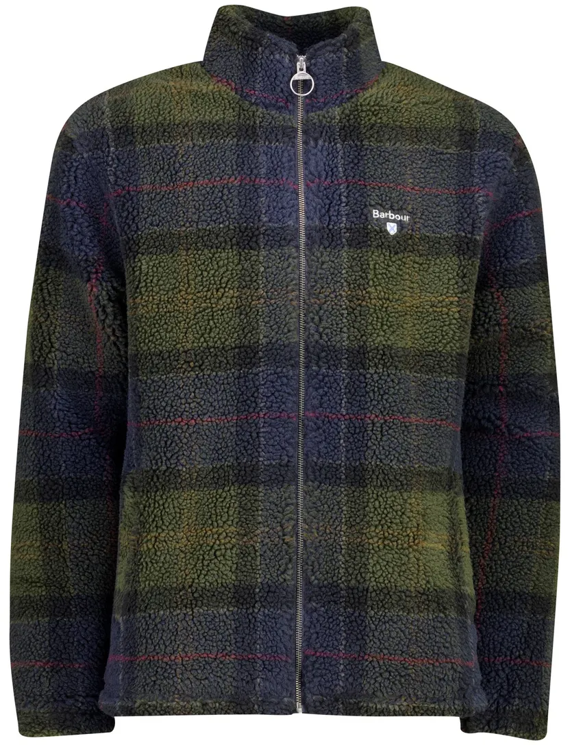 Vest Barbour groen fleece