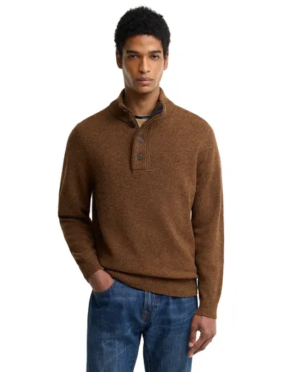 Barbour Barbour gebreide trui bruin gemêleerd