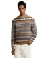 Trui Barbour bruin wol motief