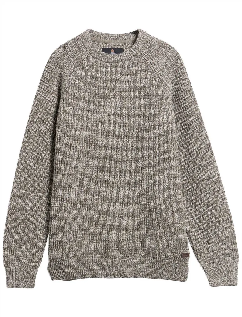 Trui Barbour groen grof gebreid