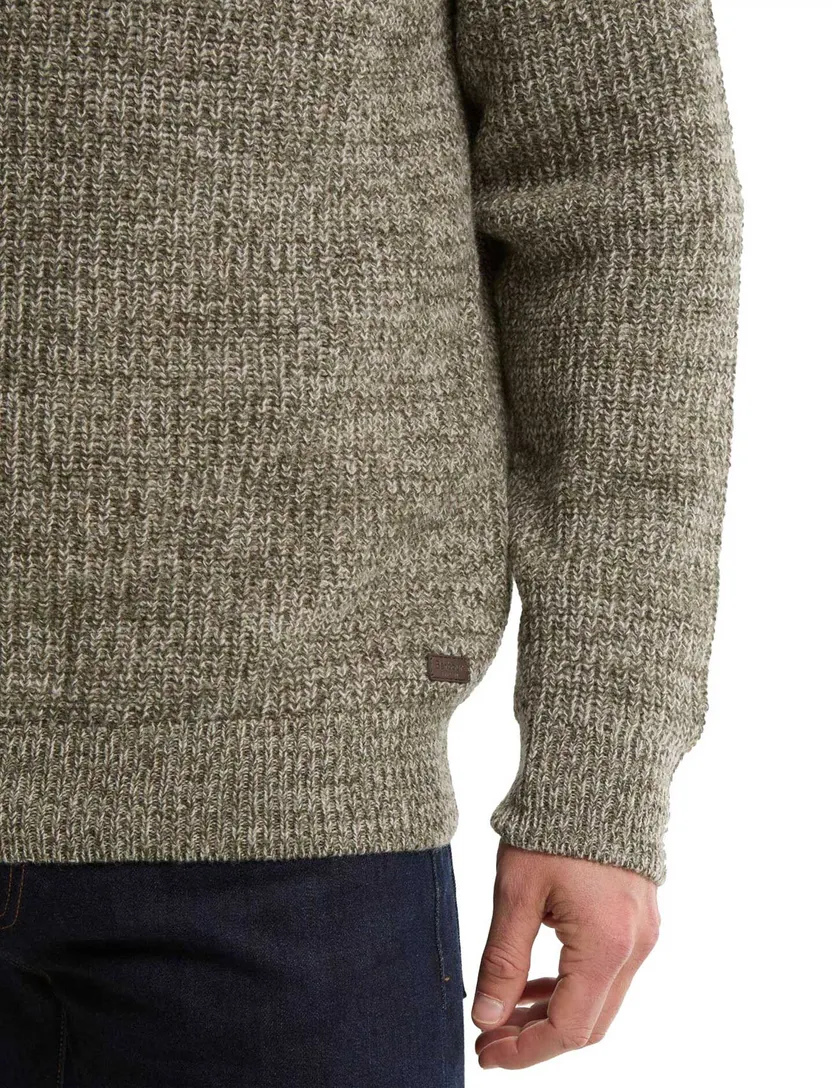 Trui Barbour groen grof gebreid