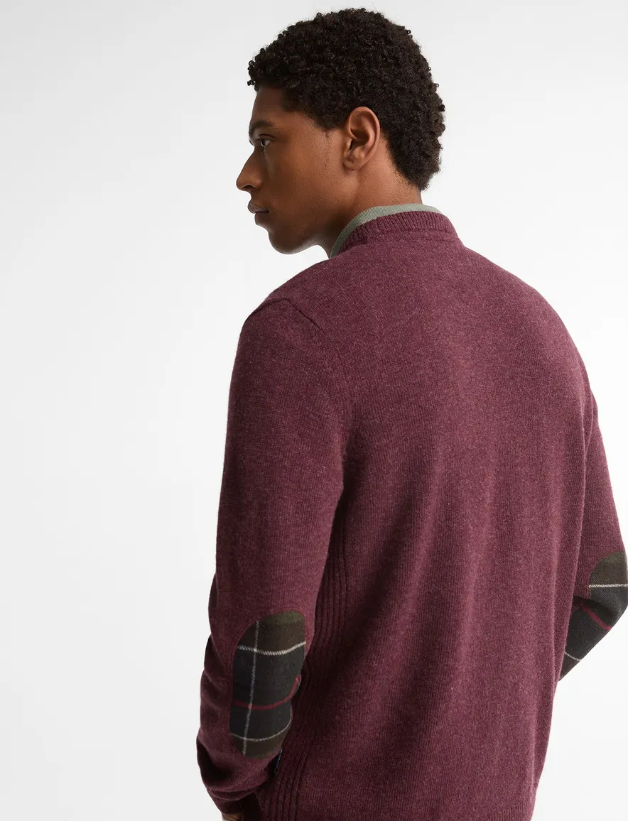 Barbour Holden Crew ronde hals trui bordeaux