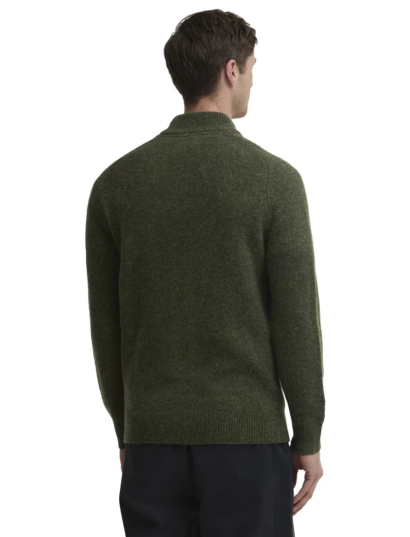 Vest Barbour groen gebreid