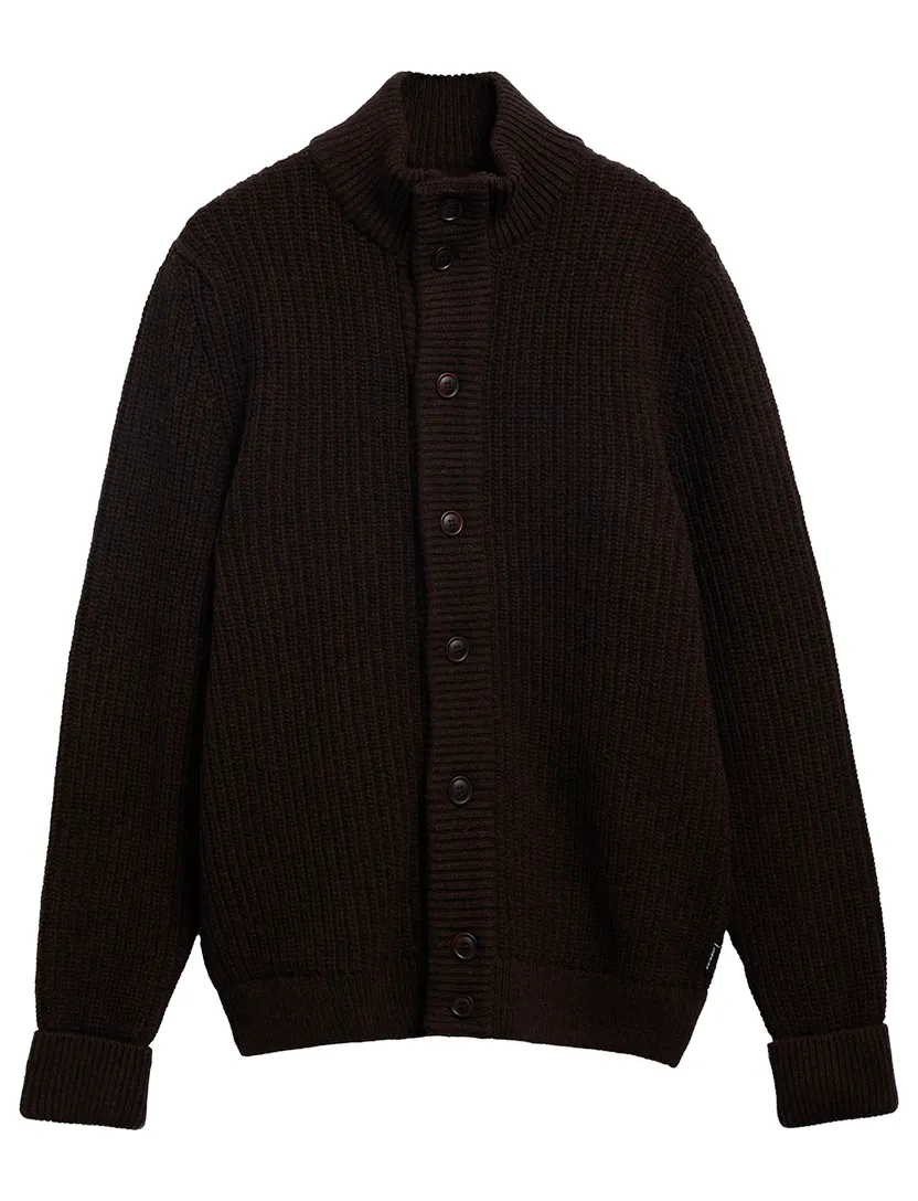 Vest Barbour bruin wol