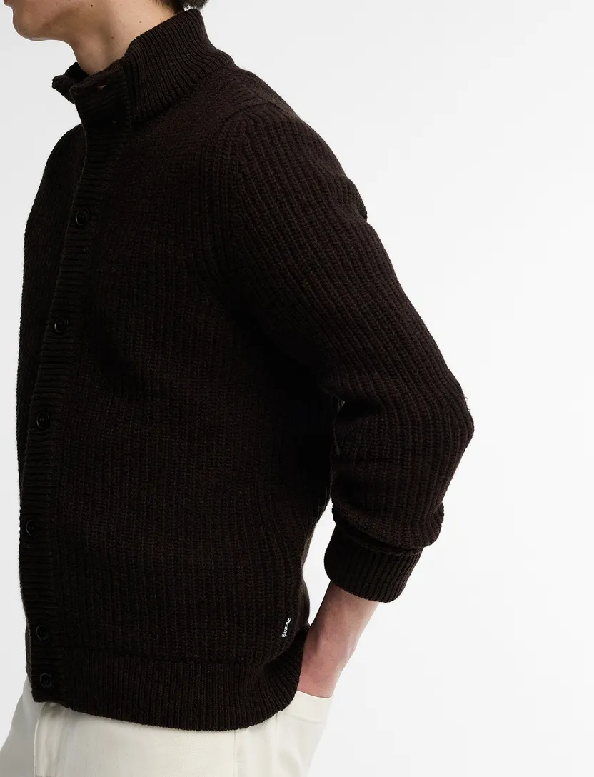 Vest Barbour bruin wol