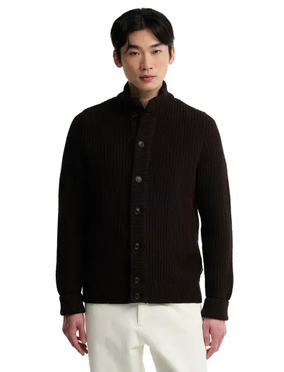 Barbour Vest Barbour bruin wol