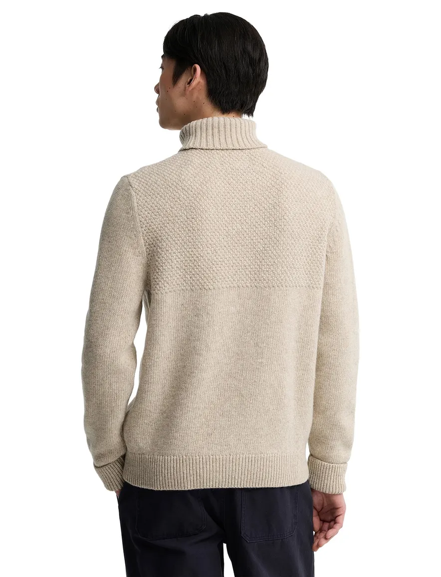 Barbour coltrui beige wol gebreid