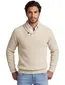 Barbour schipperstrui grof gebreid creme gemêleerd