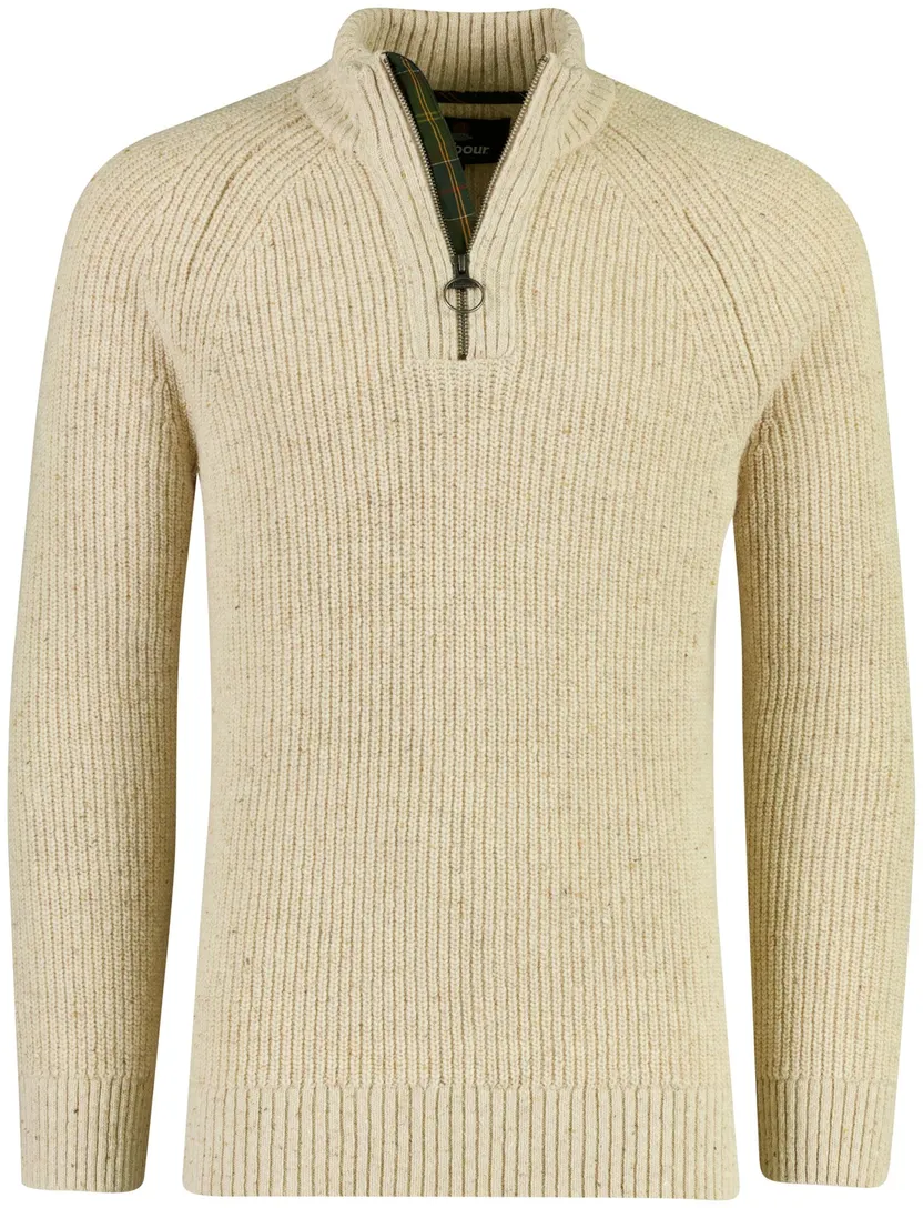 Trui Barbour beige gebreid
