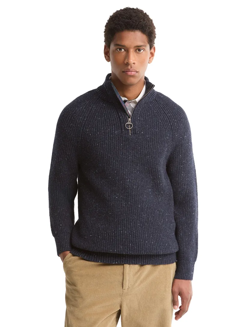 Trui Barbour blauw wol