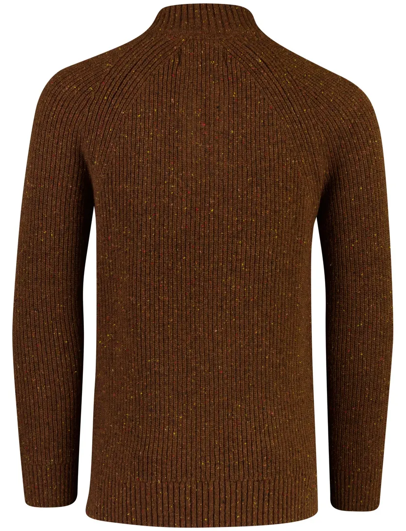 Trui Barbour bruin gemeleerd
