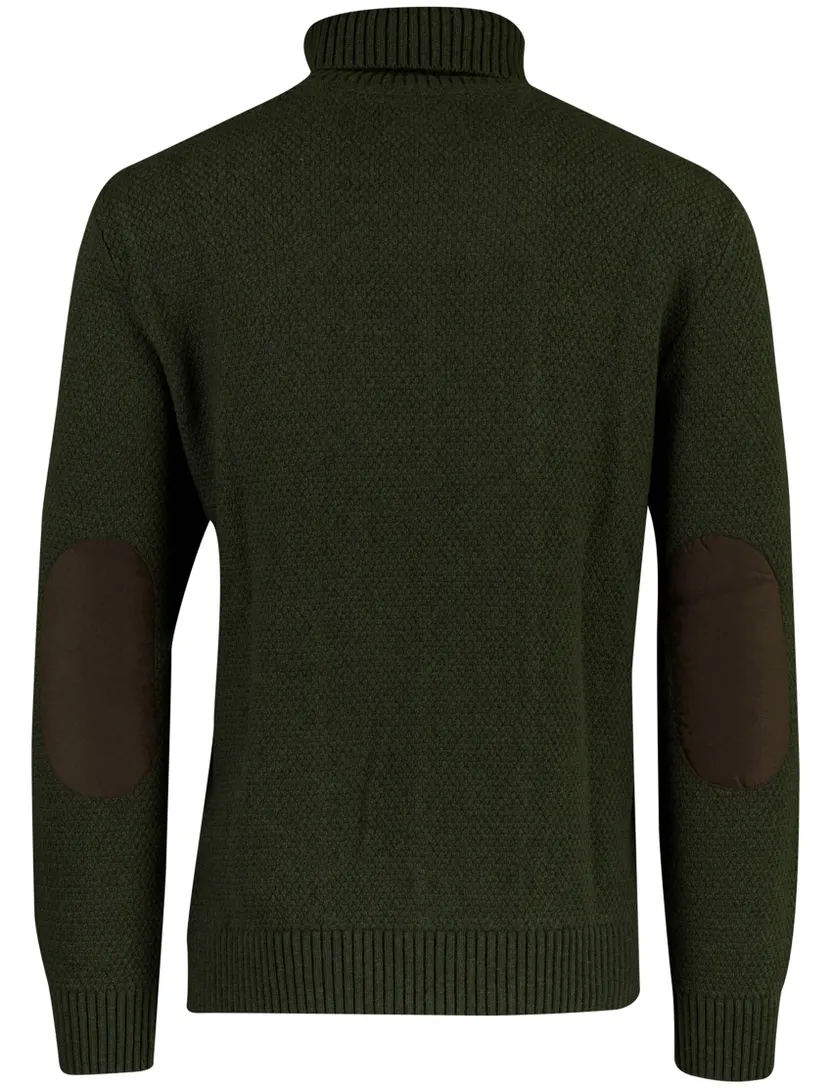 Trui Barbour groen rollneck sweater