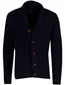Vest Barbour donkerblauw wol elleboogstukken