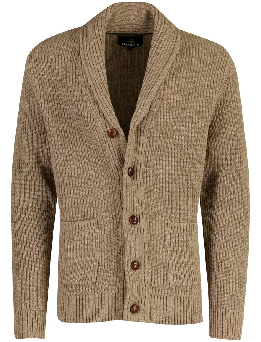 Barbour vest bruin wol