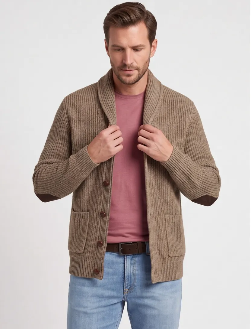 Barbour vest bruin 100% wol warm