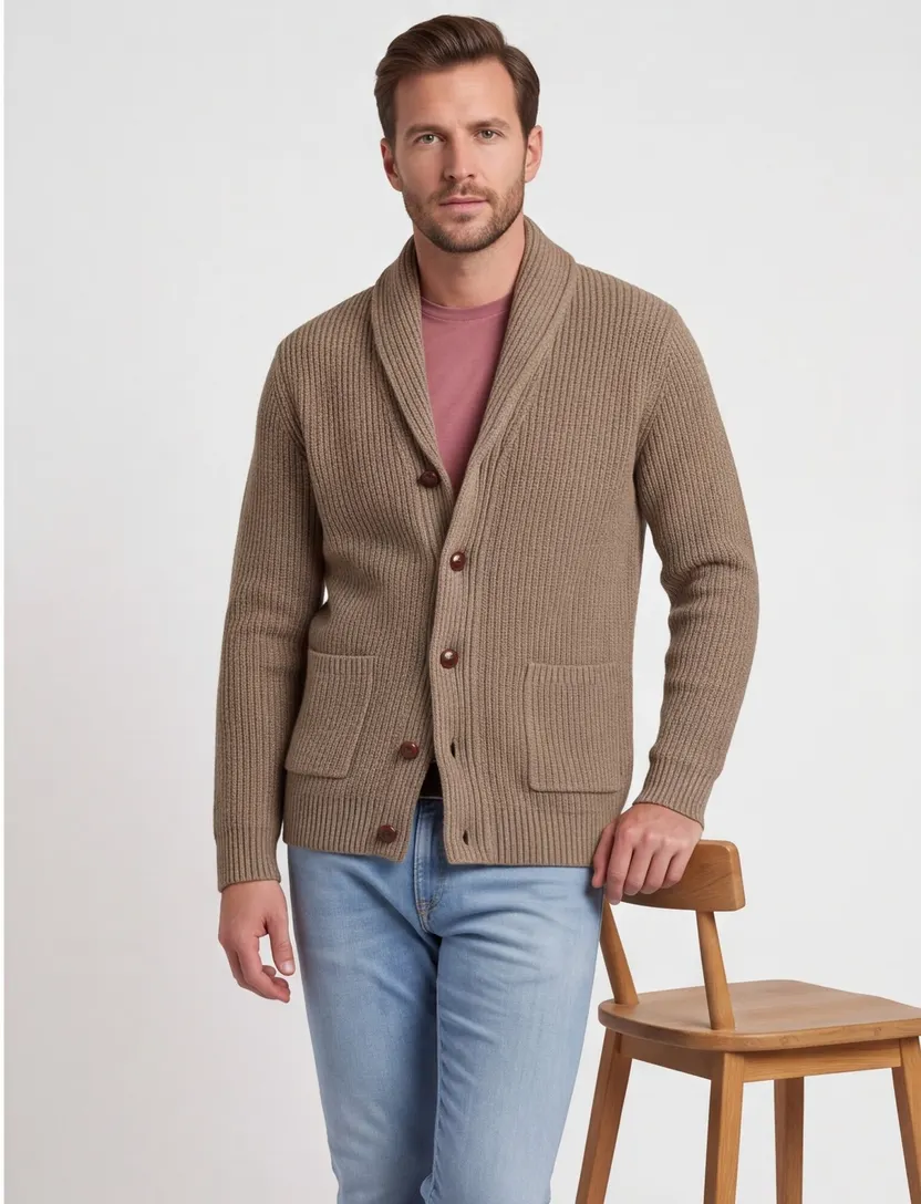 Barbour vest bruin 100% wol warm