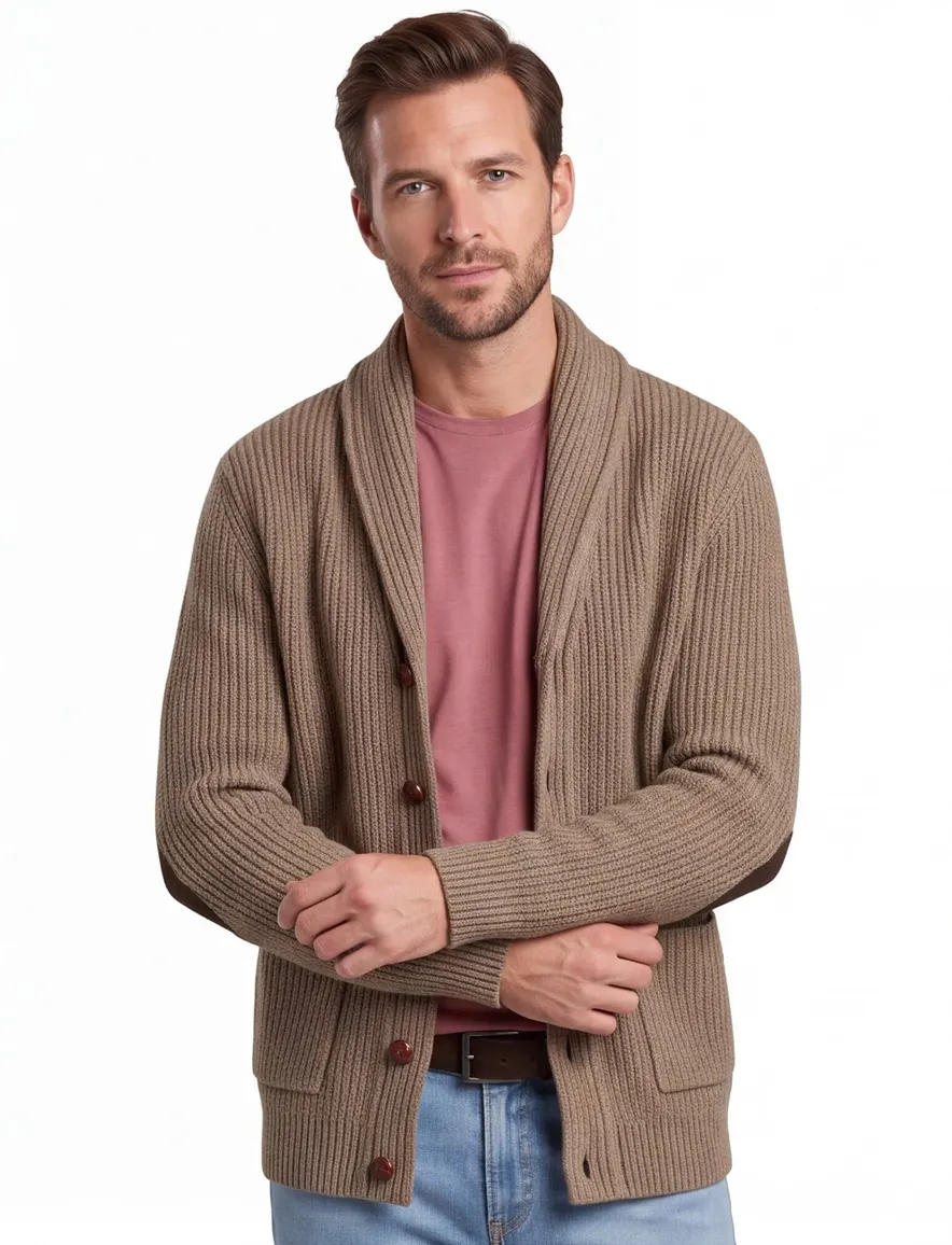 Barbour vest bruin wol