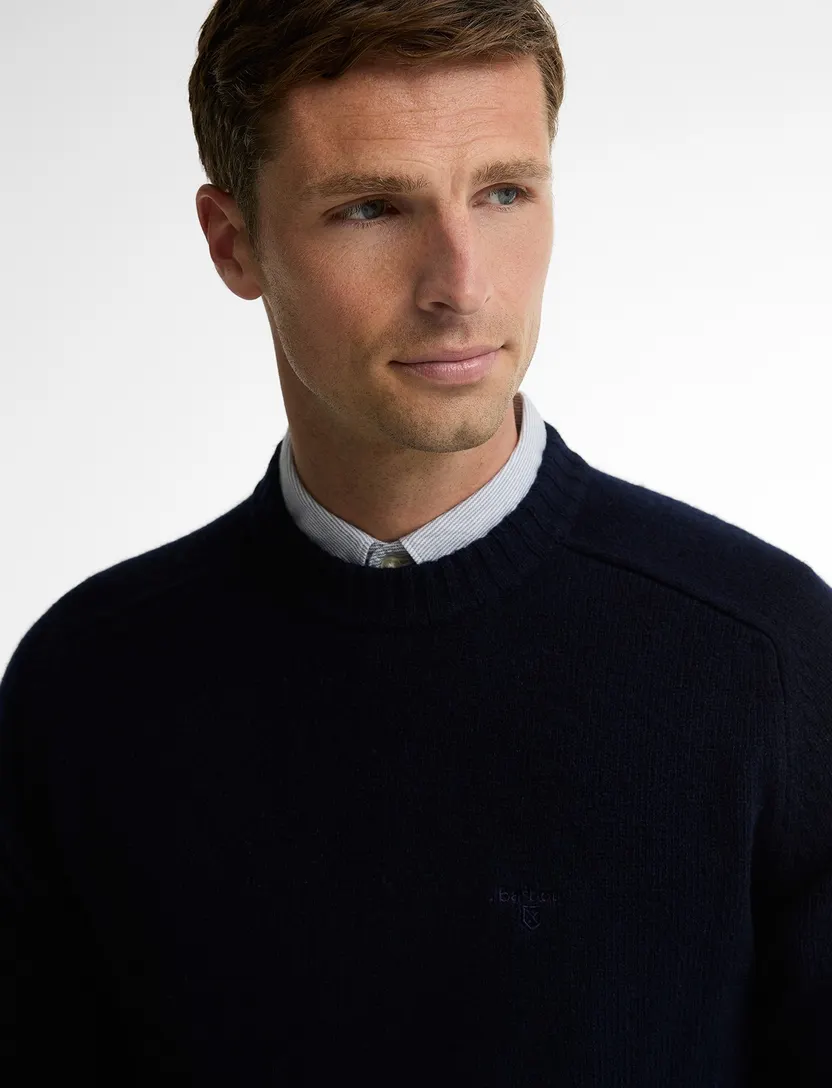 Truien Barbour donkerblauw wol
