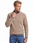 Barbour trui camel lamswol ronde hals