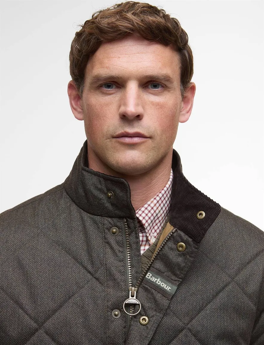 Barbour quilted jacket olijfgroen