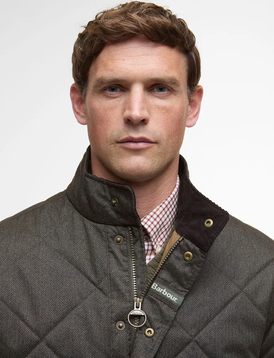 Barbour quilted jacket olijfgroen