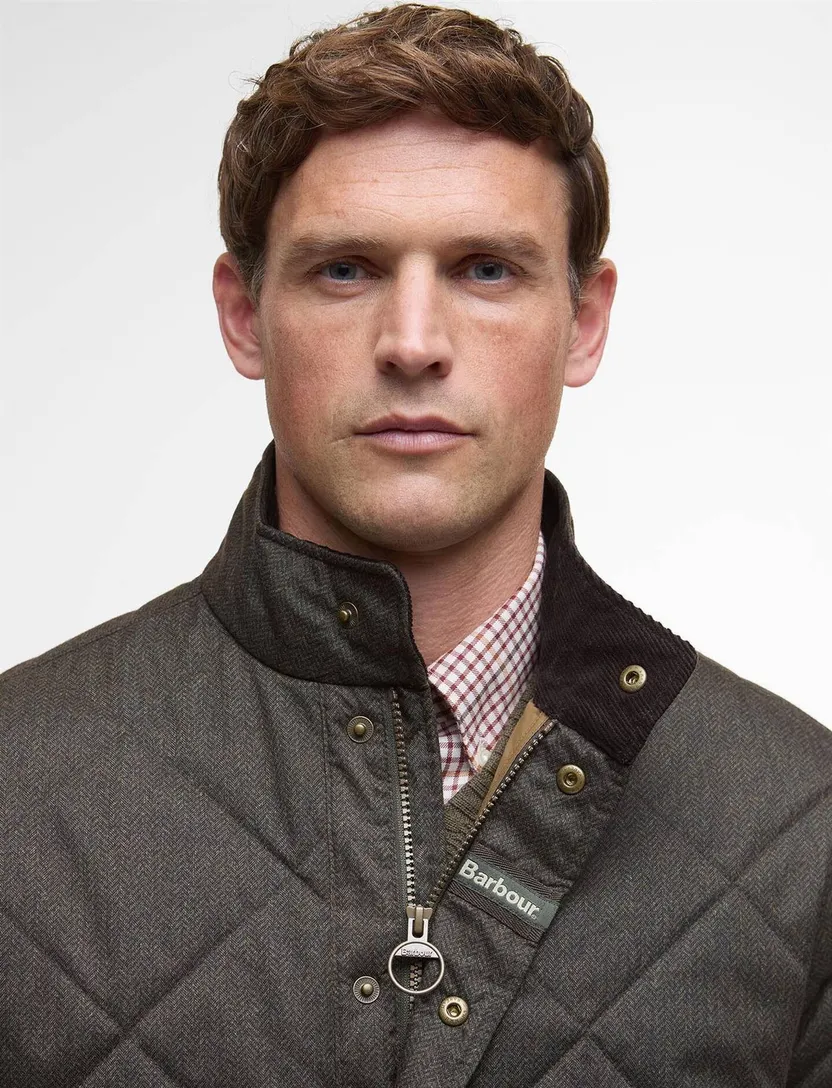 Quilted jacket Barbour groen