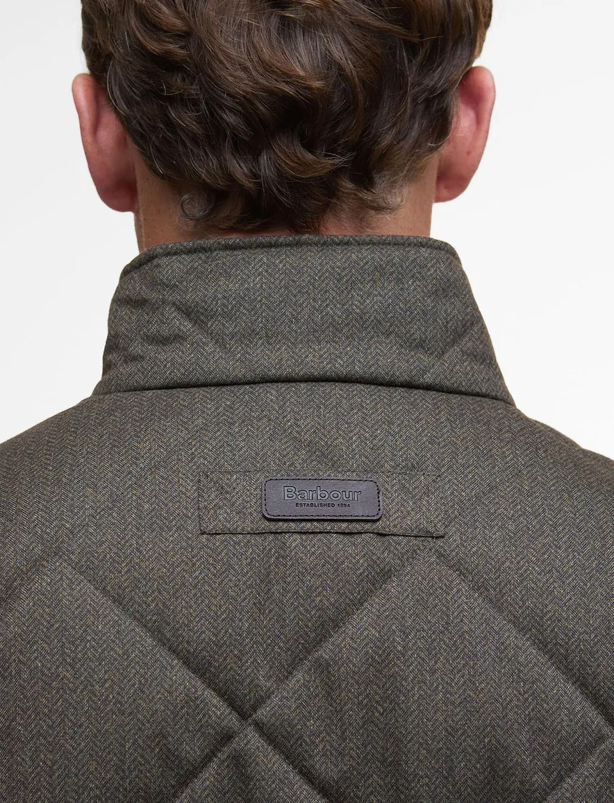 Barbour quilted jacket olijfgroen