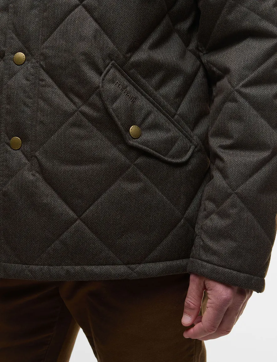 Barbour quilted jacket olijfgroen